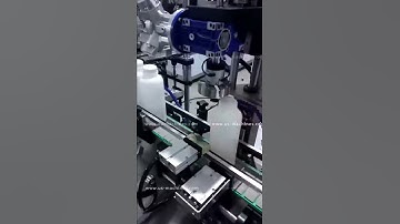 Automatic plastic cap loading feeding single head screw capping machine testing video