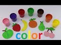 Learn colors with kids fun bright fruits/Учим цвета с детьми веселые яркие фрукты