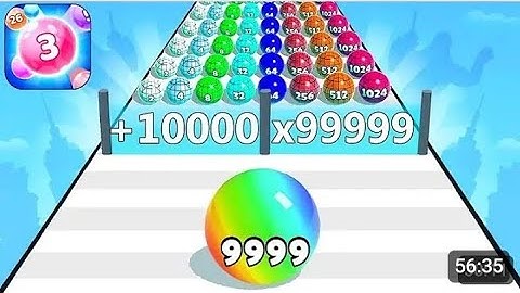 Ball Run 2048 - Gameplay Walkthrough Tutorial Levels (iOS, Android NinjaX YT is live! part - 105