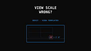 Revit Tutorial - Fixing View scale while in view template
