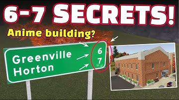 6-7 SECRETS YOU MISSED in the Highway Update! | Greenville Roblox