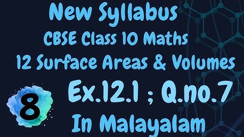 Exercise 12.1 Q.no.7 Cbse Class 10 Maths Chapter 12 New Syllabus In Malayalam