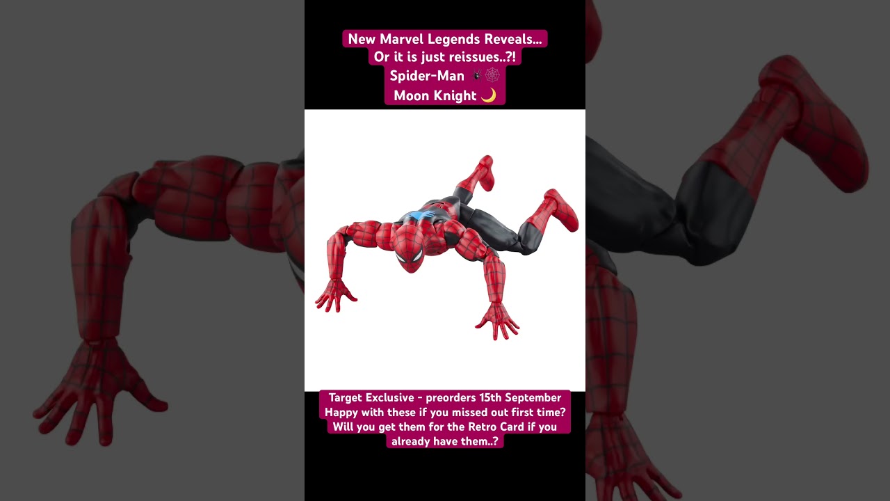 Marvel Legends Spider-Man & Moon Knight figures getting retro card