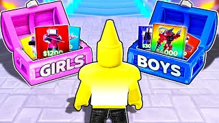 BOYS Crate VS GIRLS Crate Units in Toilet Tower Defense!