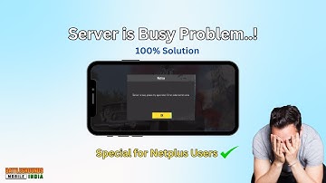 Server is Busy Problem | Netplus WIFI Issue | 100% Solution | BGMI WIFI Issue | Game Login Problem ✅