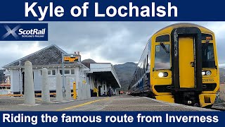 The train to Kyle of Lochalsh during Storm Babet!