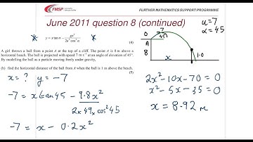 EDX M2 JUN 2011 Q8 PROJECTILES