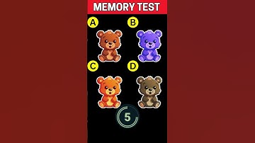 Test Your Memory Power  Guess The Correct One ! | #shorts #riddles [ Memory Test Puzzles ]