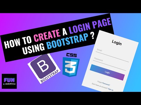 How to create login form using bootstrap? - Funhipsters| CSS Tricks
