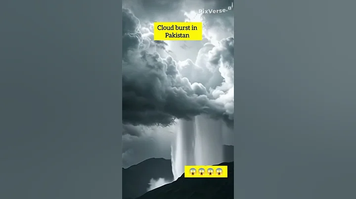 Cloud burst in Pakistan #clouds #cloudburst #flood #fyp