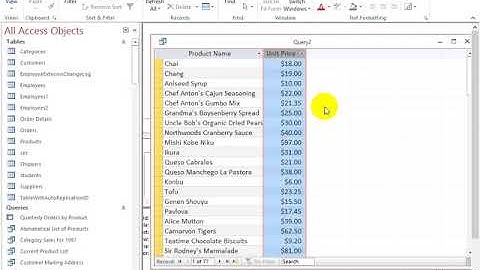 Query Parameter and Crosstab Queries 2