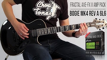 Mesa Boogie Mark IV Rev A 6L6 Amp Pack for Fractal Axe-Fx II | Metal Demo