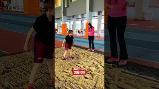 204 cm standing long jump at 10 years old
