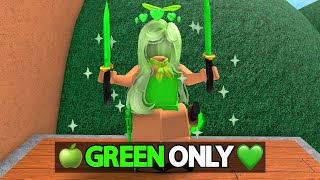 Roblox Murder Mystery 2, BUT ITS ALL GREEN!