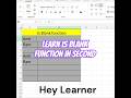 Is Blank function in Seconds