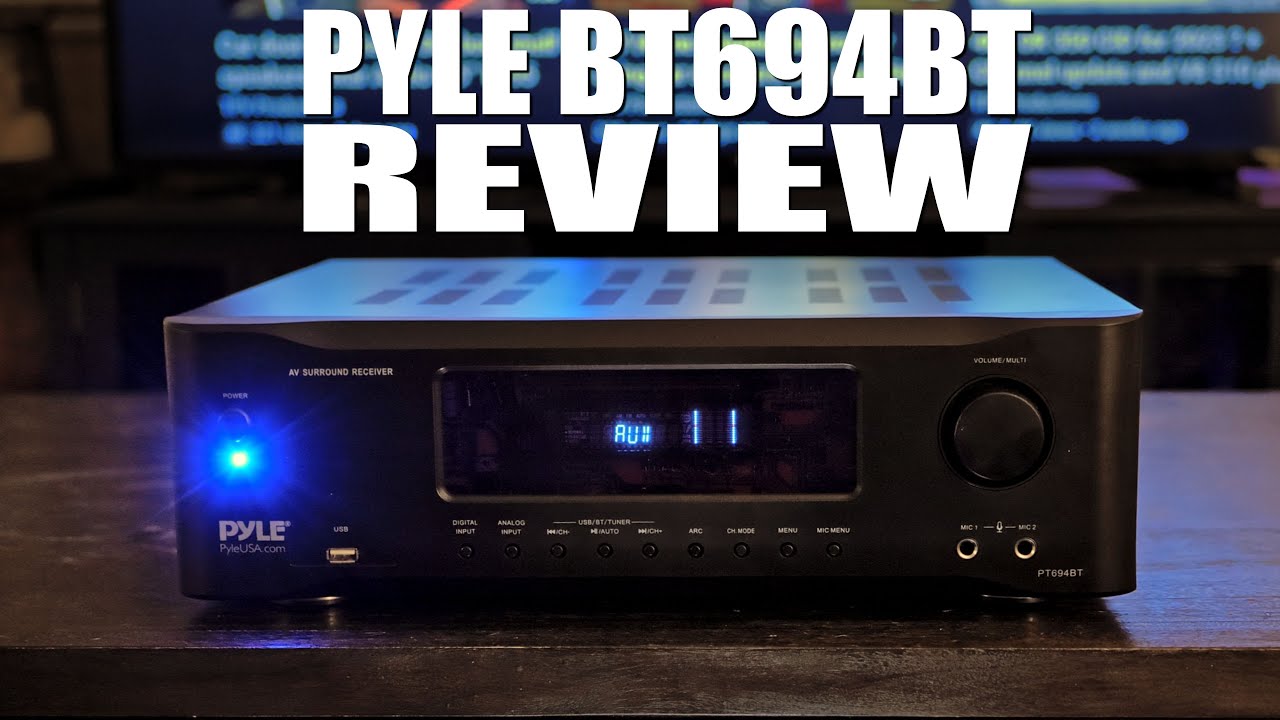 Pyle Pt588ab 5.1 Ch Home Theater Am Fm Receptor y amplificador con Bluetooth