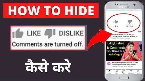 How to Hide likes ,dislikes & Comments on YouTube videos 2021/like dislike hide