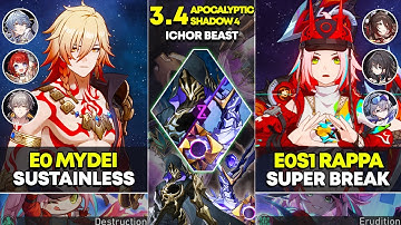 E0 Mydei Sustainless & E0S1 Rappa Super Break | Apocalyptic Shadow 4 | Honkai Star Rail 3.4