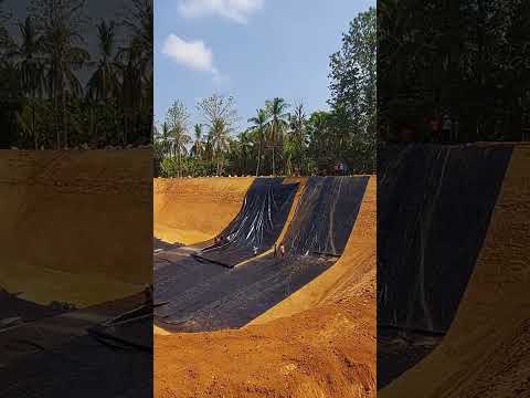 HDPE Pond Liner Geomembrane Installation | 1.25 Crore Liter Rainwater Harvesting Pond Making