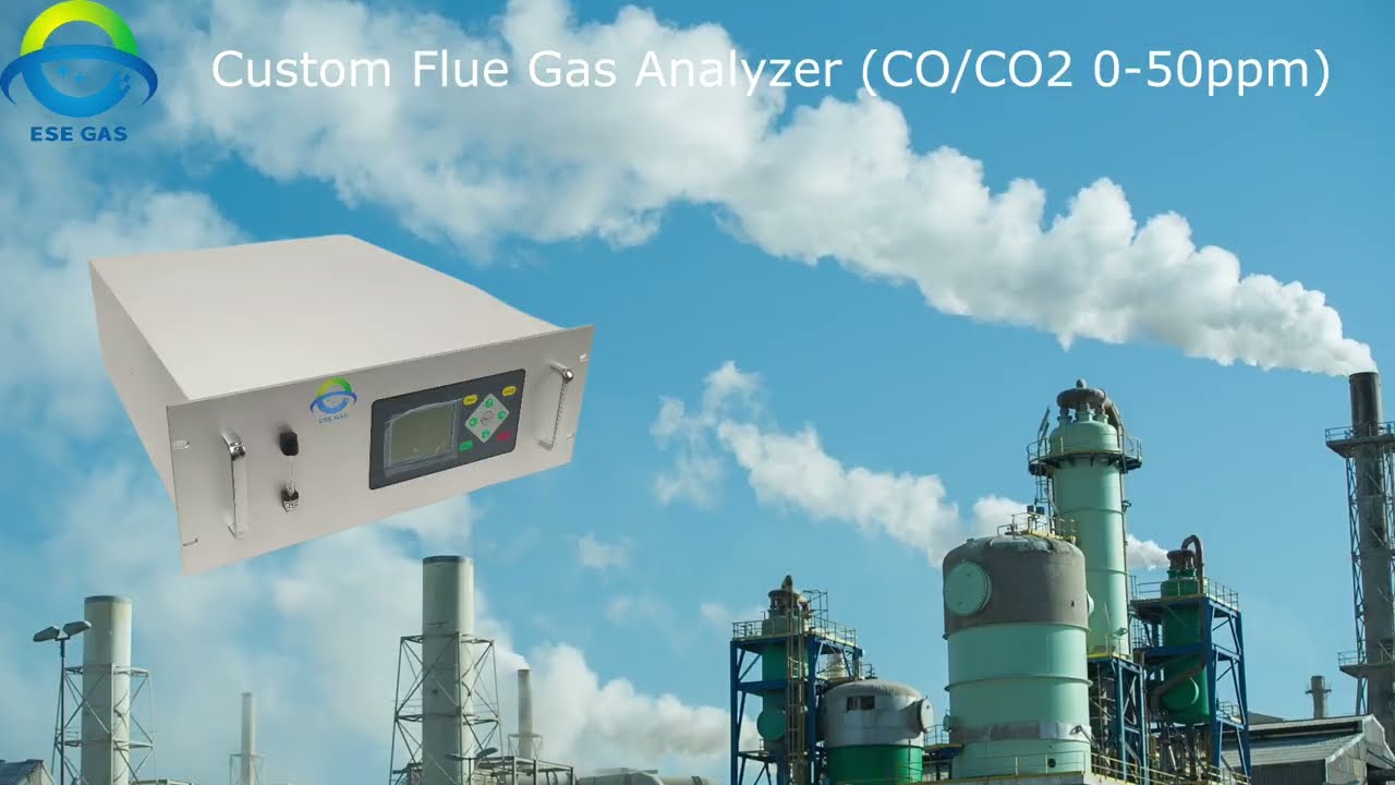 Flue Gas Analyzer (0–50 ppm CO & CO₂) | Custom for Russian Clients