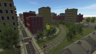 HeliRace Dev 04b City scene (Flying)