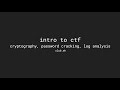 Beginner's Guide to CTF: Cryptography, Password Cracking & Log Analysis π