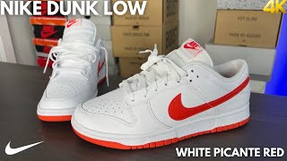 Nike dunk Low White Picante Red