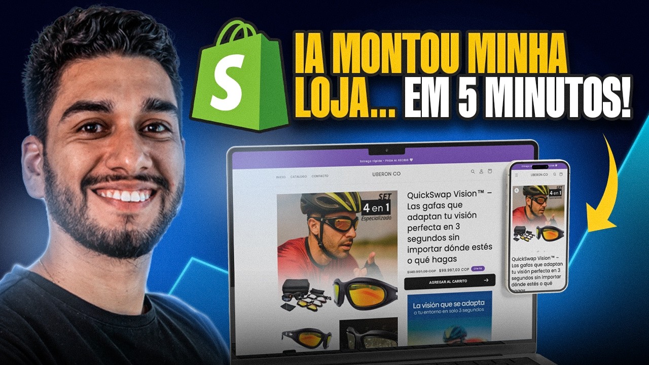 Criei essa Loja de Dropshipping com IA em 5 minutos (e Já Vendi no Mesmo Dia!)