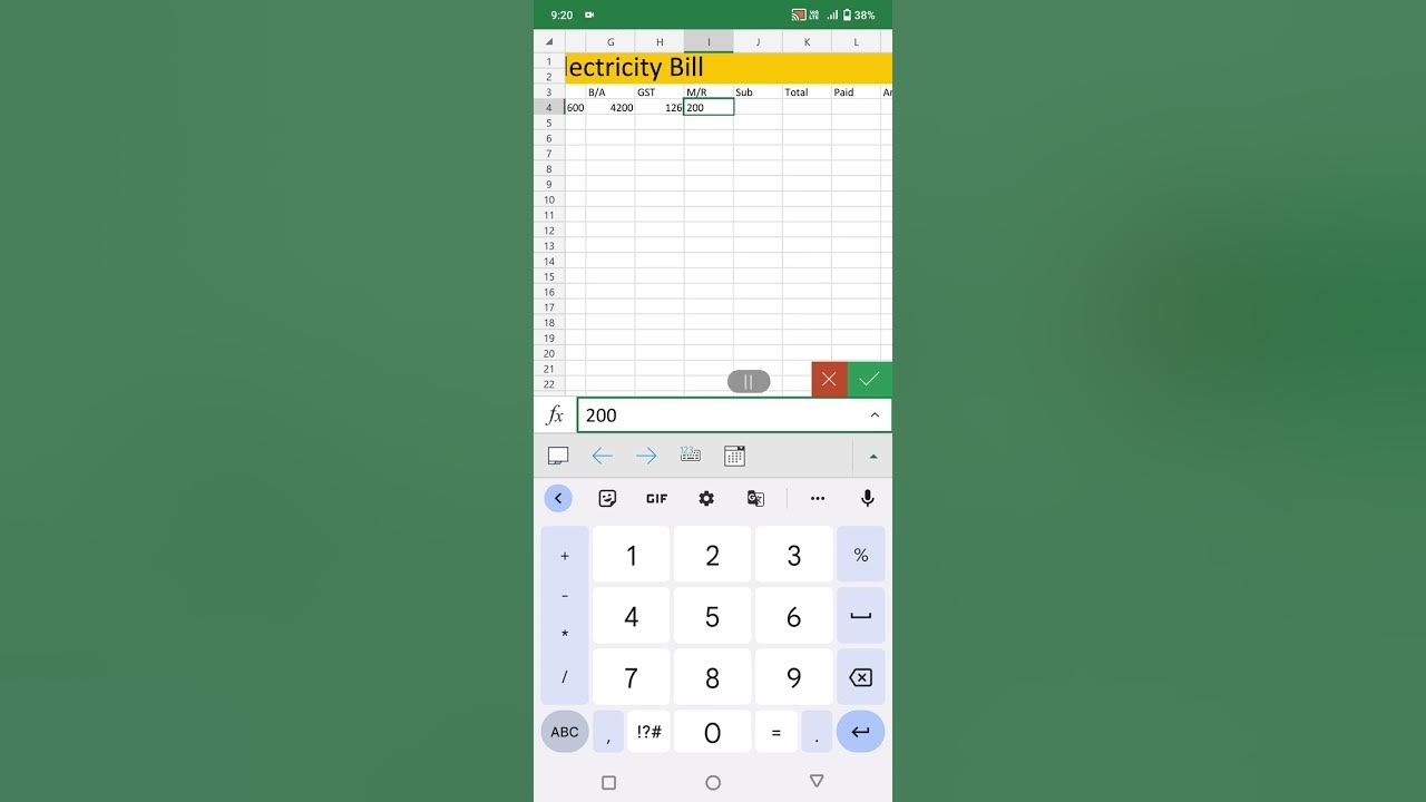how-to-make-in-electricity-bill-in-excel-youtube