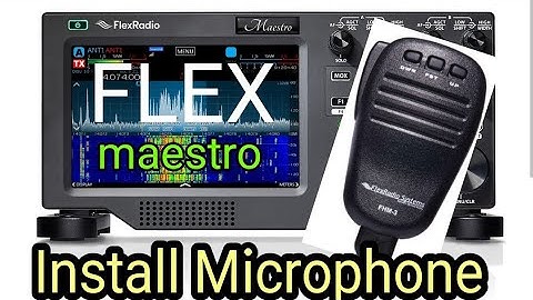 Flex Maestro C , Install FHM-3 Microphone & Settings 
