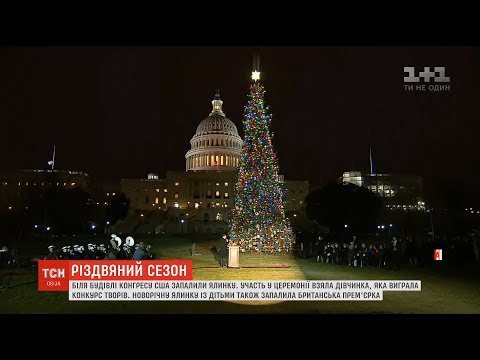 Перед будівлею Конгресу у Вашингтоні запалили ялинку