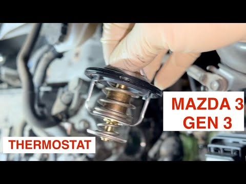 THERMOSTAT REPLACEMENT MAZDA 3 GEN 3 - YouTube