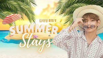 김태형 BTS Taehyung V | Summer Stays | FMV [AI Cover]