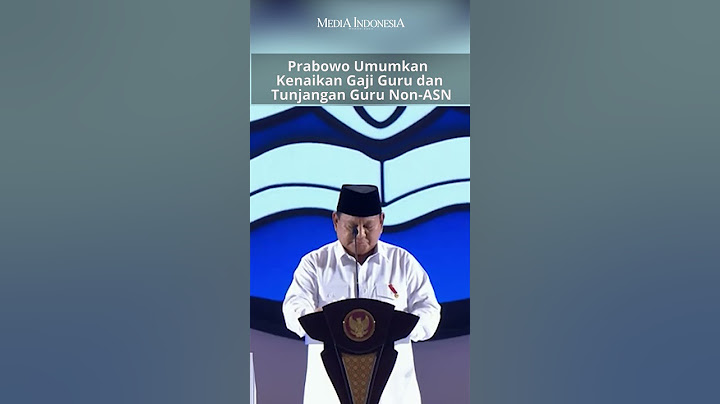 Prabowo Umumkan Kenaikan Gaji Guru dan Tunjangan Guru Non-ASN