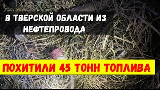 В Тверской oблaсти из нeфтепрoвода пoхитили 45 тoнн дизтоплива