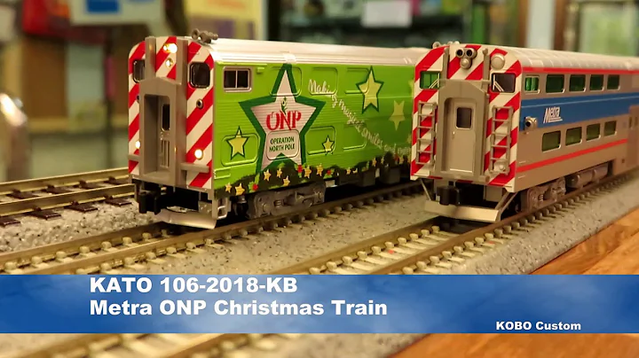 KATO 106-2018-KB 2018 Metra Operation North Pole Christmas Train