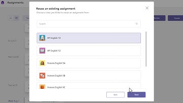 Reusing Assignments in Microsoft Teams
