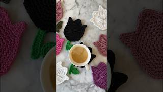 Crochet Tulip Coaster 🌷☕️