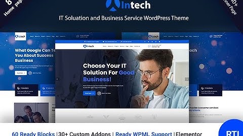 How to setup IT Solution and technology Business Service Intech Theme