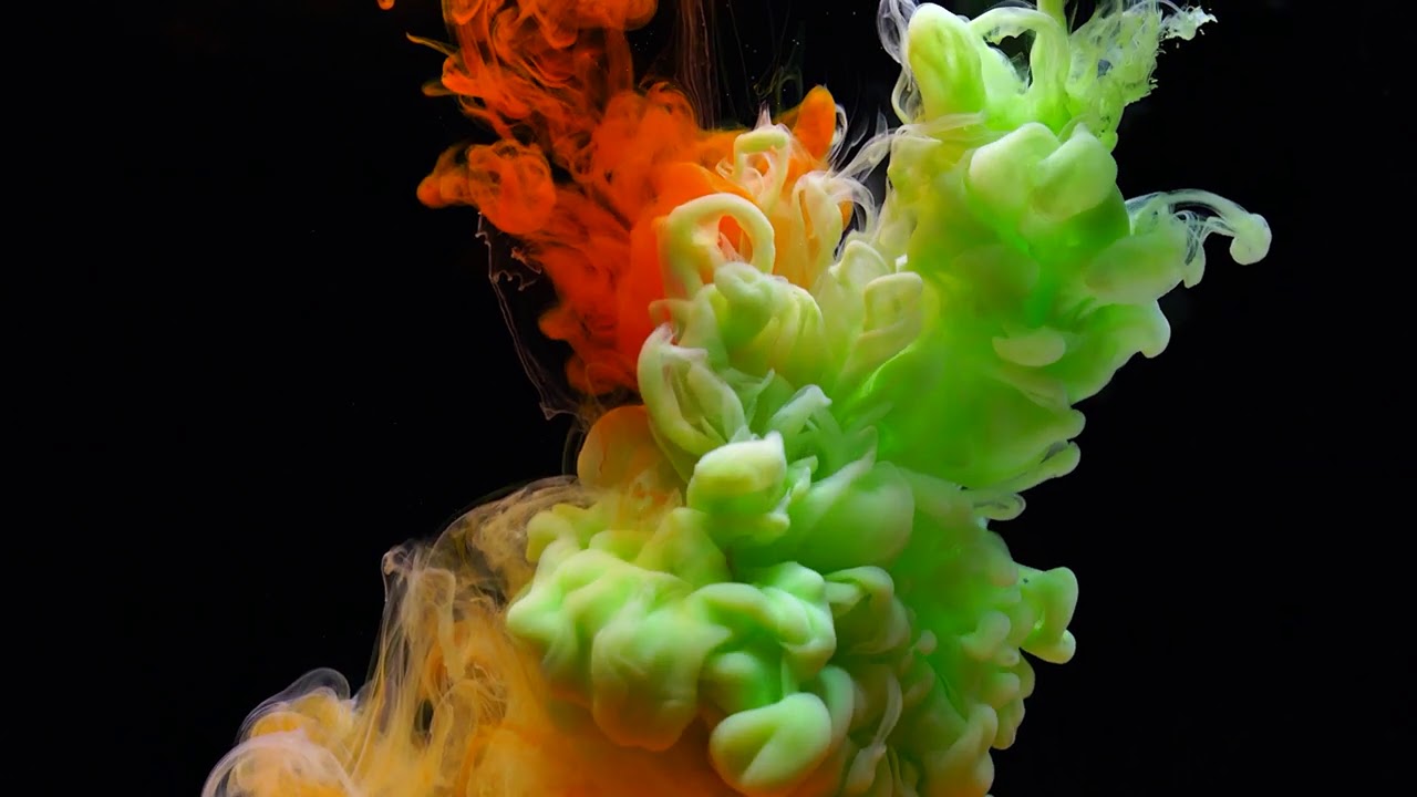 Free download - no text - Multi Colors Ink in water.  Free Motion background