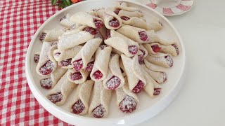 Kiraz Dolgulu Kurabiye Tarifi - Kurabiye Çeşitleri - Beş Çayı Tarifleri