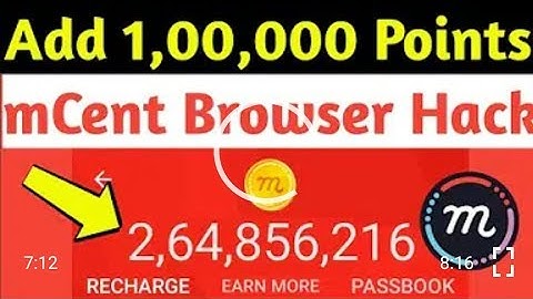 Mcent Browser Biggest online Unlimited Point Trick On Youtube | 100%Workin Osm trick | Latest Offer