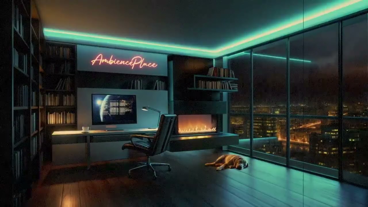 Rain on Window at Night – 3 Hours of Relaxing Rain Sounds for Sleep & Study