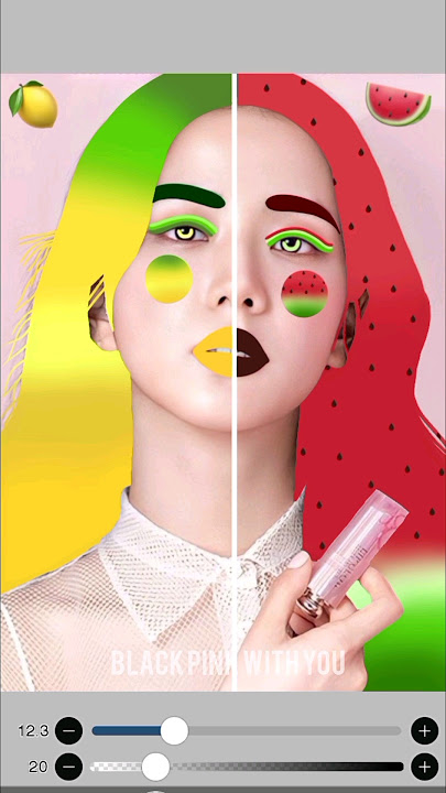 Choose One Lemon 🍋 OR Watermelon 🍉 Hair On Jisoo #blackpinkedit #ibispintx