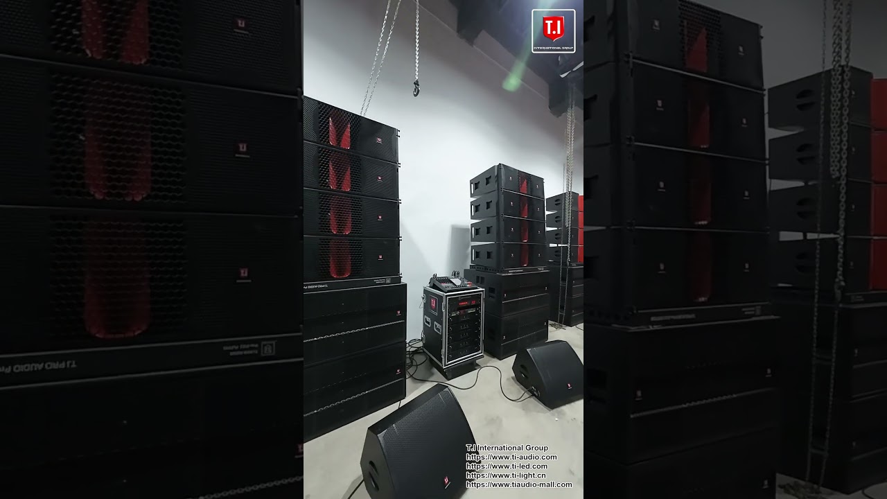 T.I Audio Pro3123 Dual 12 inch Three Way Line Array  Popular New Set Up🔥🔥