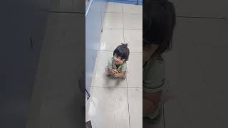 Little girl throwing tantrums for kinder Joy 😂