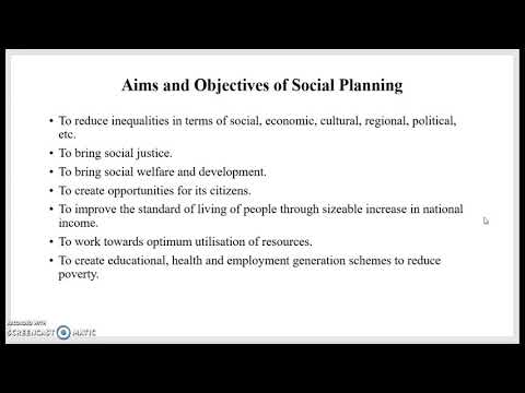 वीडियो: समाजशास्त्र में सामाजिक नियोजन क्या है?