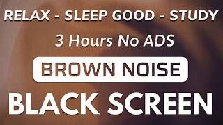 Celestial Brown Noise to Deep Sleep Within 10 Minutes ☕ Black Screen for Relaxation