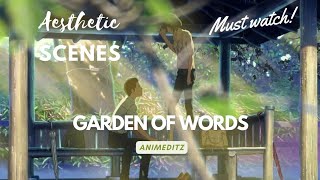 A M V Garden Of Words Aesthetic Scenes ヽˇˇゞ Must Watch This Video