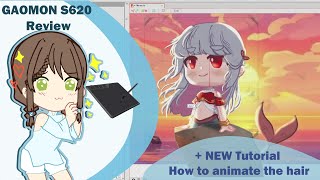 GAOMON S620 review +New tutorial on how to animate the hair with Live2D